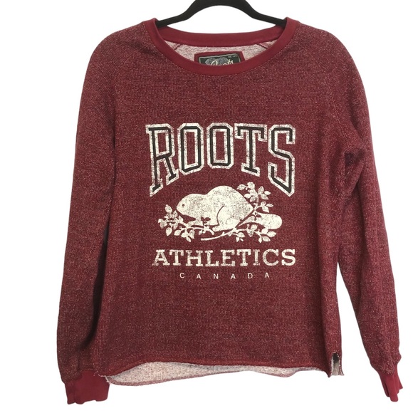Roots Tops - Roots RARE Vintage Inspired Red Crewneck Sweatshirt, size M